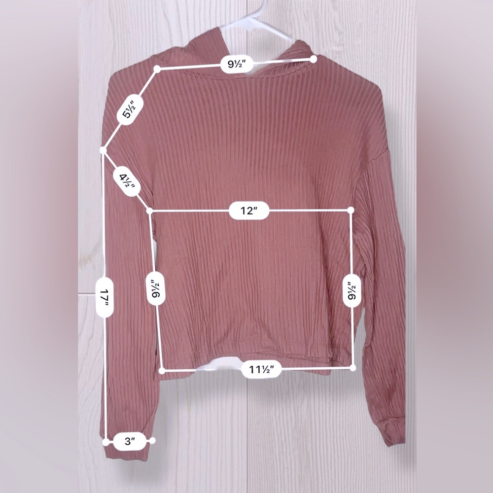 Women’s Maroon/Rustic Pink Hoodie - Picture 6 of 8
